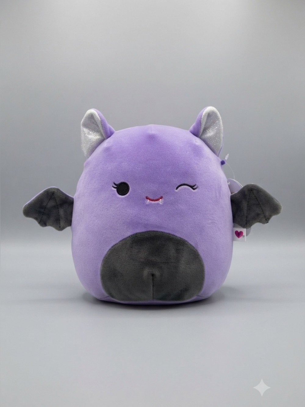 NWT Squishmallows Joldy Purple Bat Winking Halloween Plush 8"